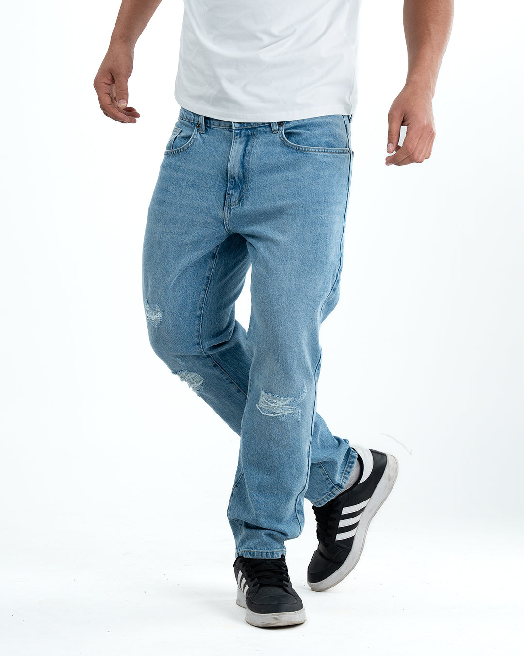 Signature Refined Fit Denim Jeans – Light Blue