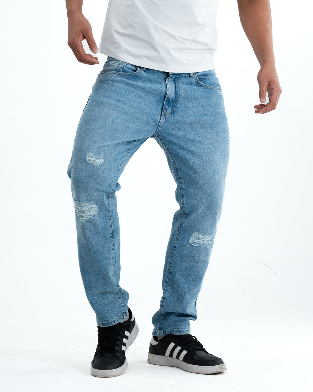 Signature Refined Fit Denim Jeans – Light Blue