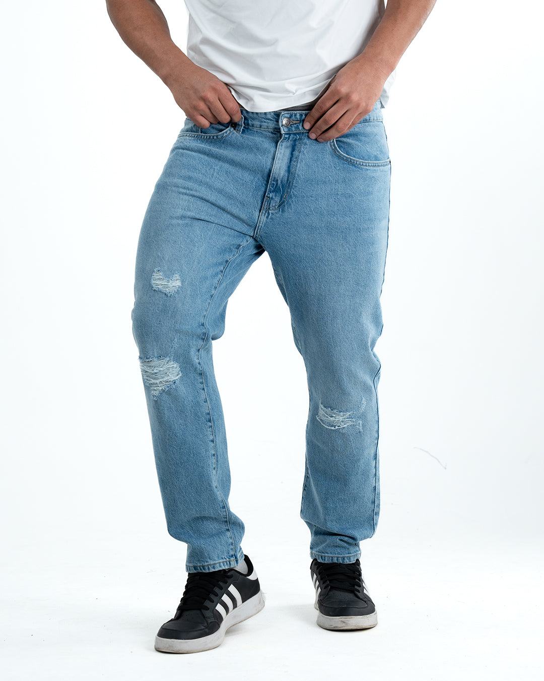 Signature Refined Fit Denim Jeans – Light Blue
