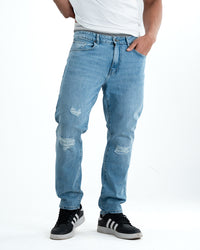 Signature Refined Fit Denim Jeans – Light Blue