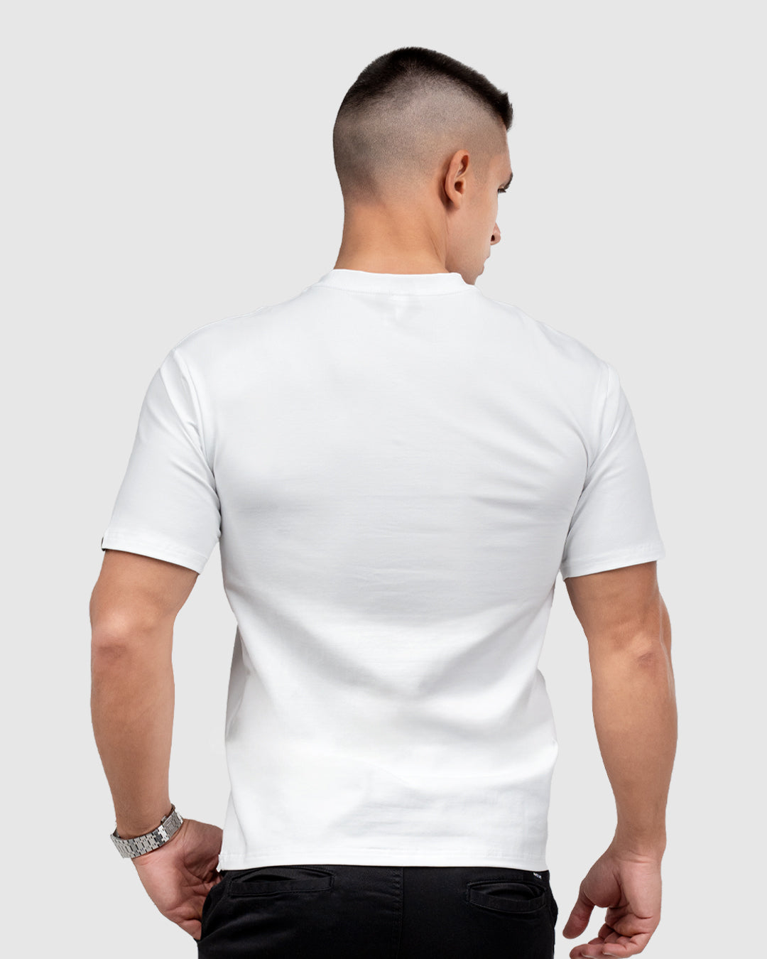 Men’s White Crew Neck T-Shirt
