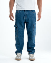 Six Pocket Denim Cargo – Blue