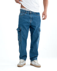 Six Pocket Denim Cargo – Blue