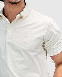Men’s Cream Polo T-Shirt