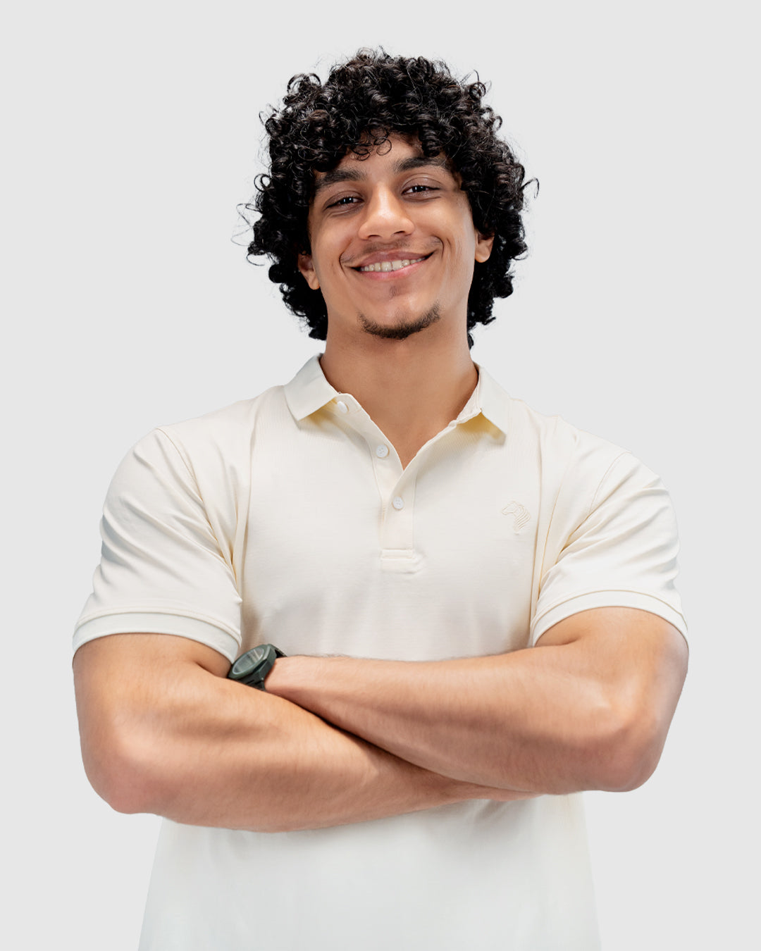 Men’s Cream Polo T-Shirt