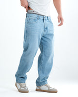 Men’s Baggy Fit Denim Jeans – Light Blue