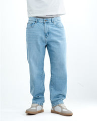 Men’s Baggy Fit Denim Jeans – Light Blue