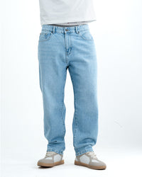 Men’s Baggy Fit Denim Jeans – Light Blue