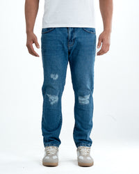 Signature Refined Fit Denim Jeans – Blue