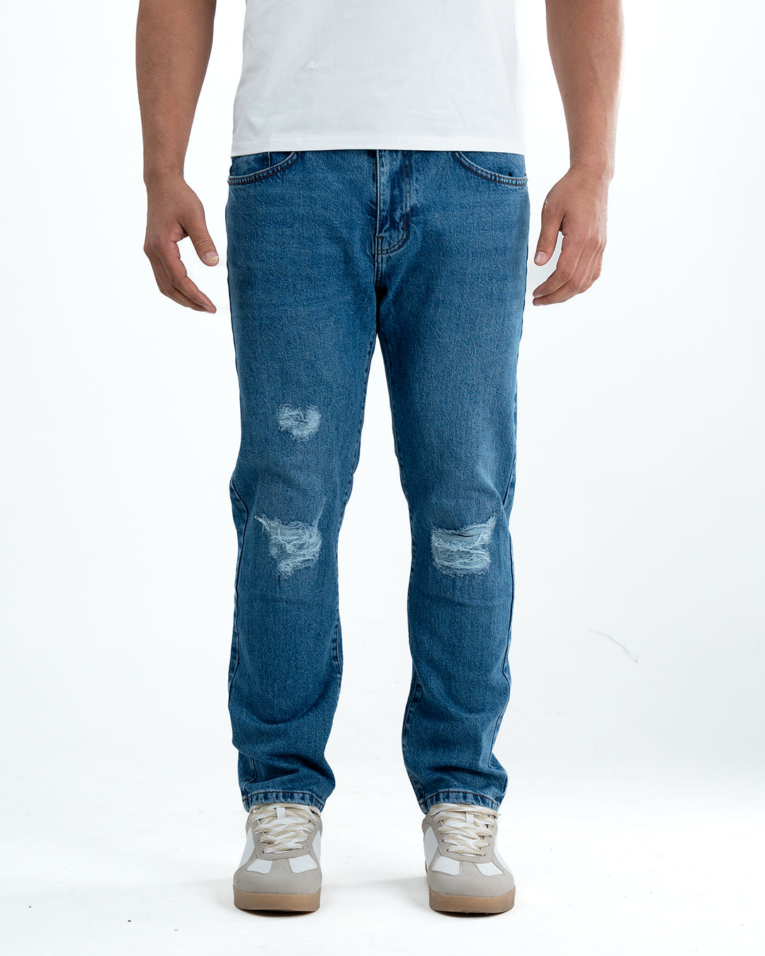 Signature Refined Fit Denim Jeans – Blue