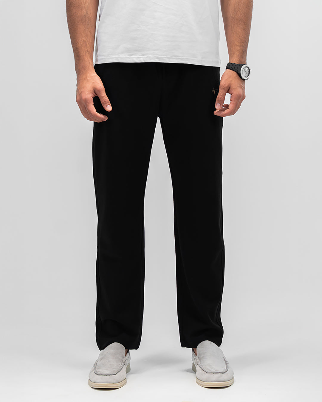 MEN’S BLACK STRAIGHT PANTS