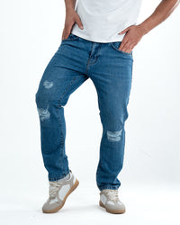Signature Refined Fit Denim Jeans – Blue