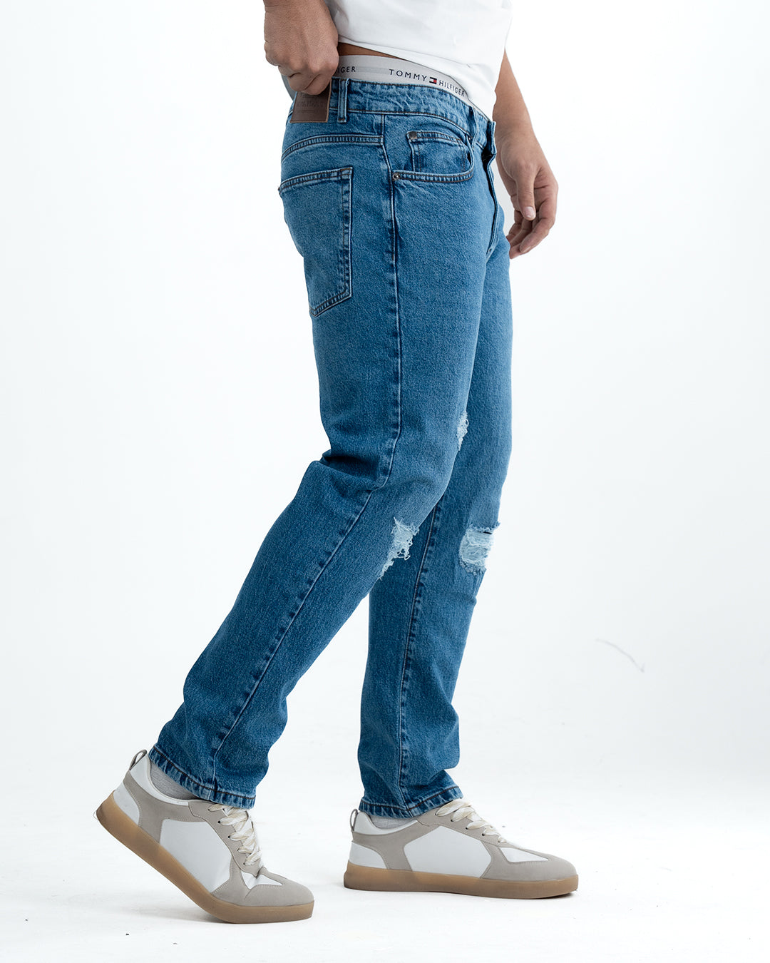 Signature Refined Fit Denim Jeans – Blue