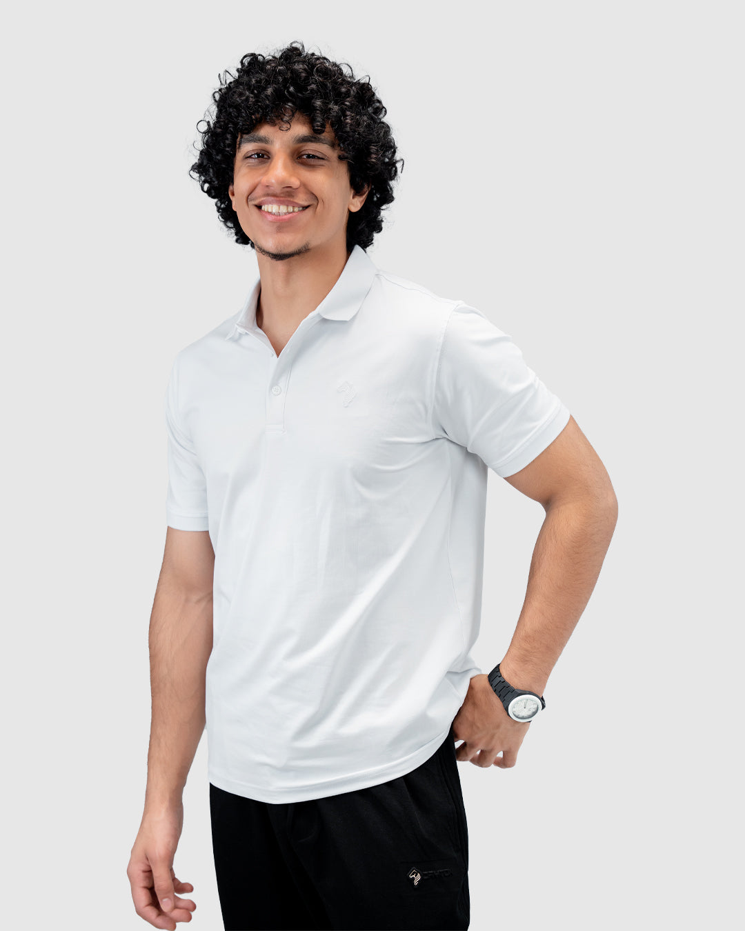 Men’s White Polo T-Shirt