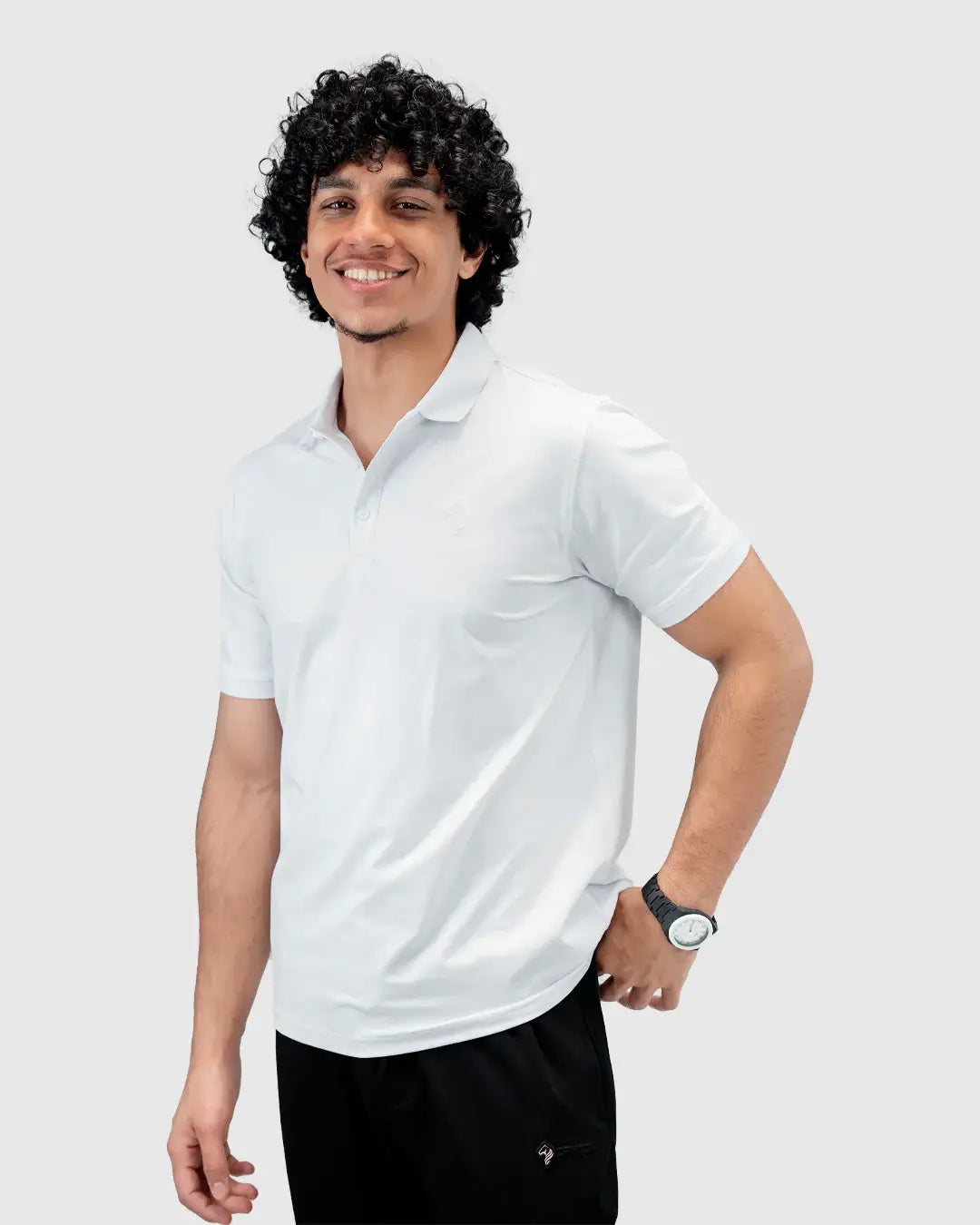 Men’s White Polo T-Shirt