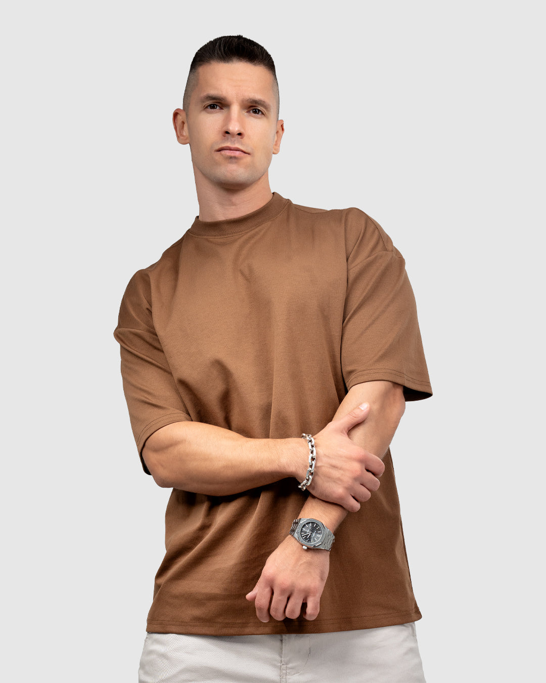 Men’s Brown Oversized T-Shirt