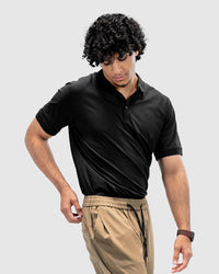 Men’s Black Polo T-Shirt