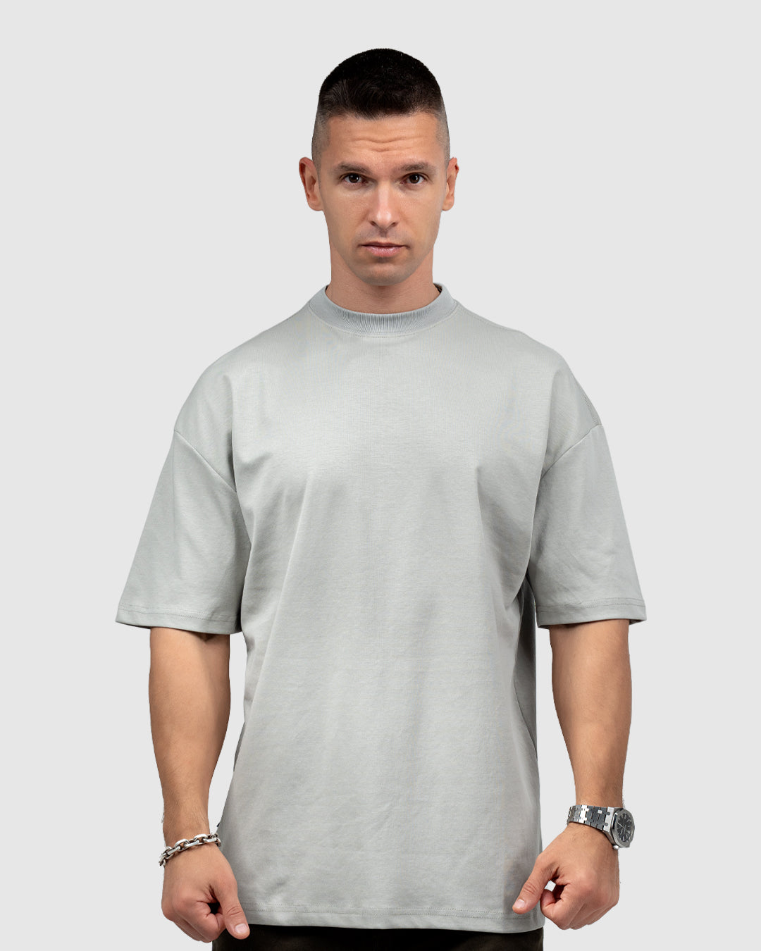 Men’s Light Gray Oversized T-Shirt