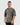 Men’s Dark Grey Printed Oversized T-Shirt
