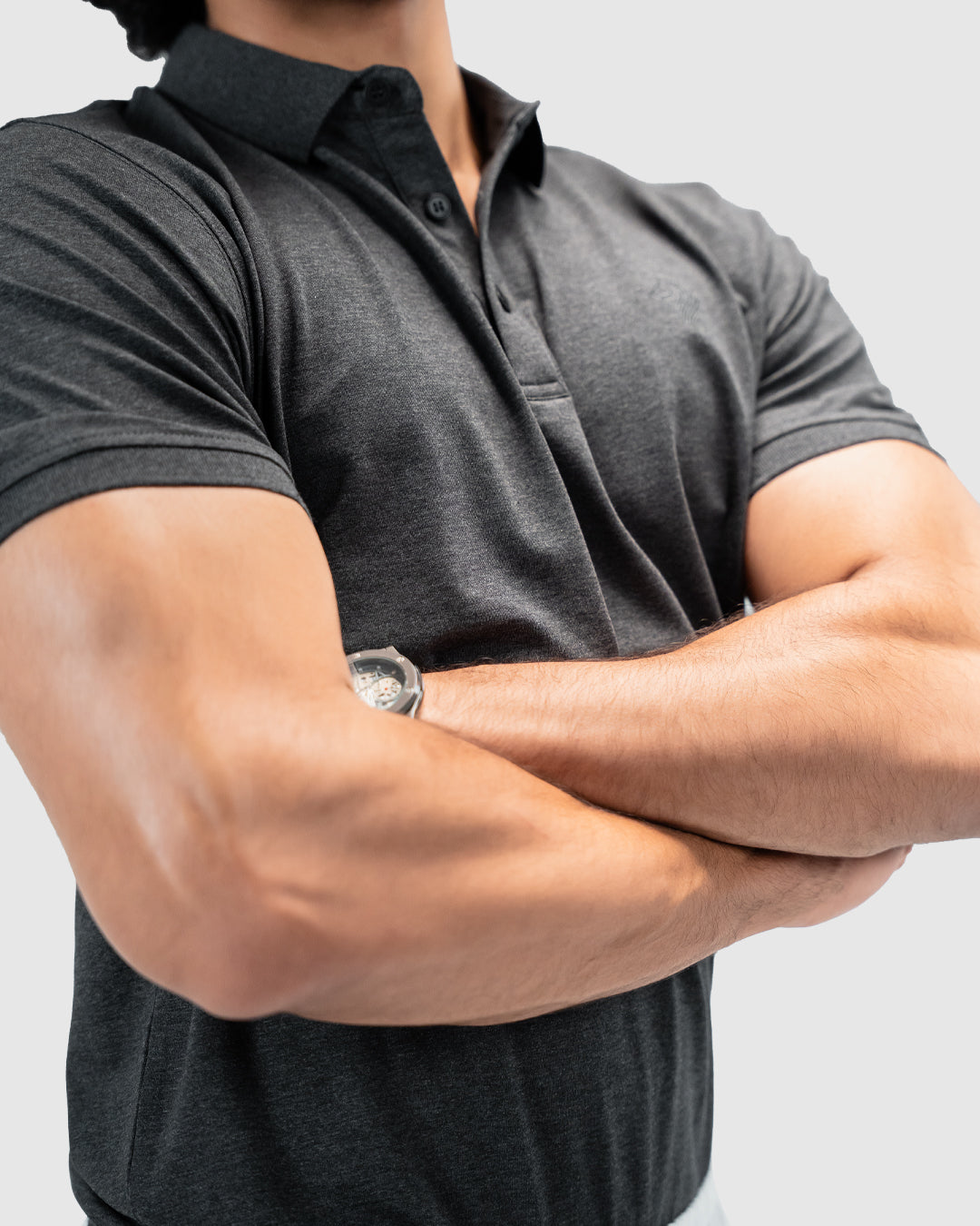 Men’s Charcoal Grey Polo T-Shirt