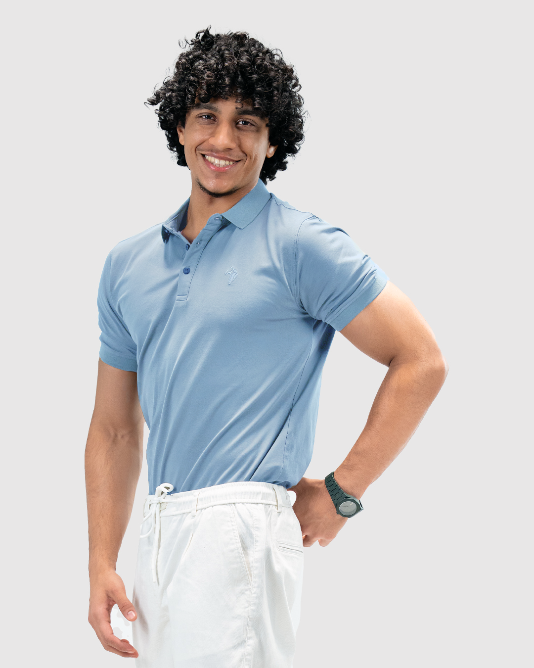Men’s Polo T-Shirt - Sky Blue