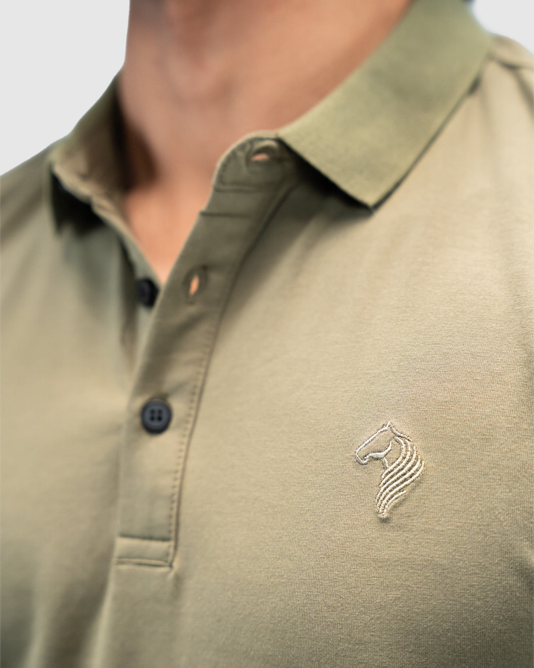 Men’s Polo T-Shirt - Olive Green 9