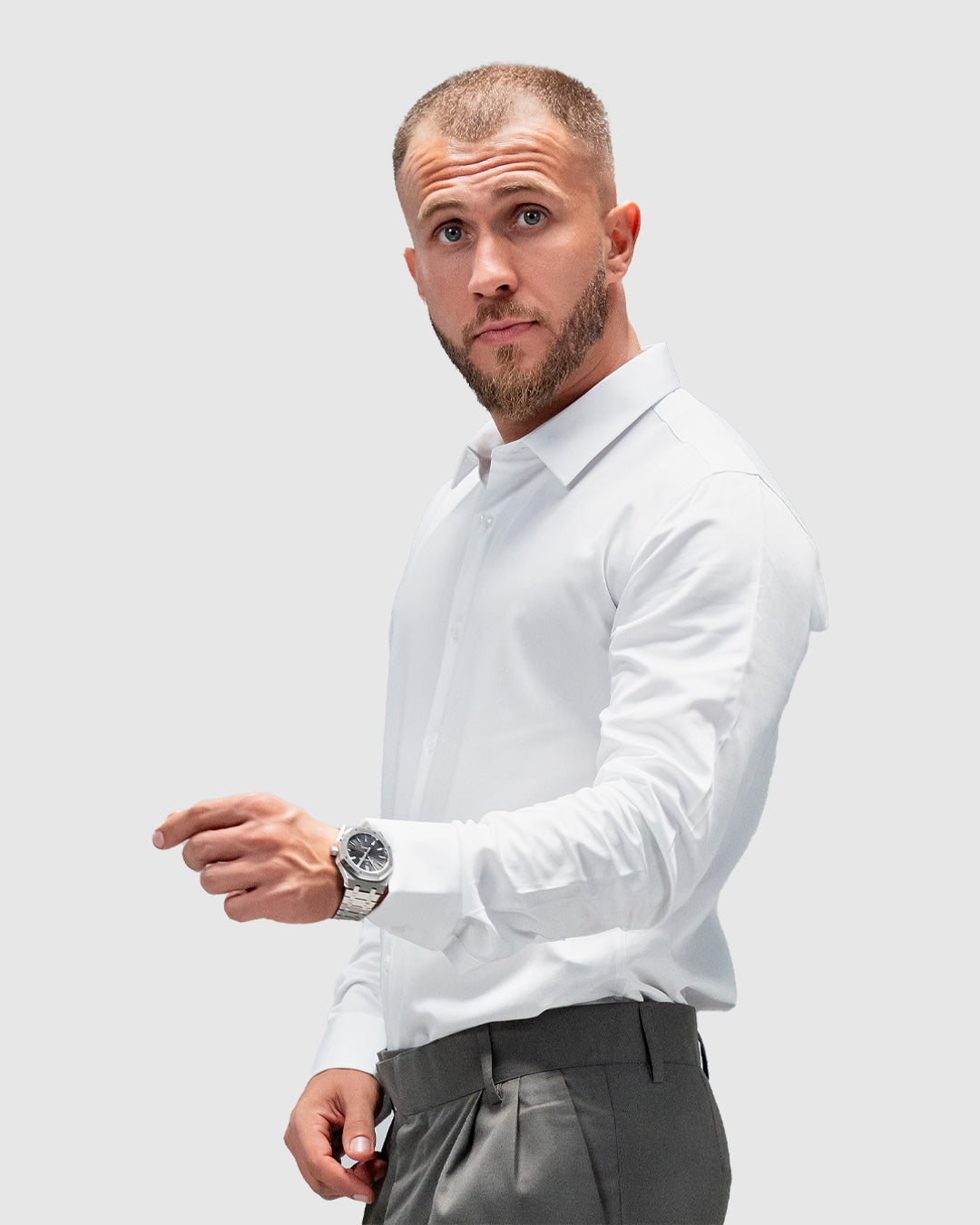 Men’s White Formal Dress Shirt