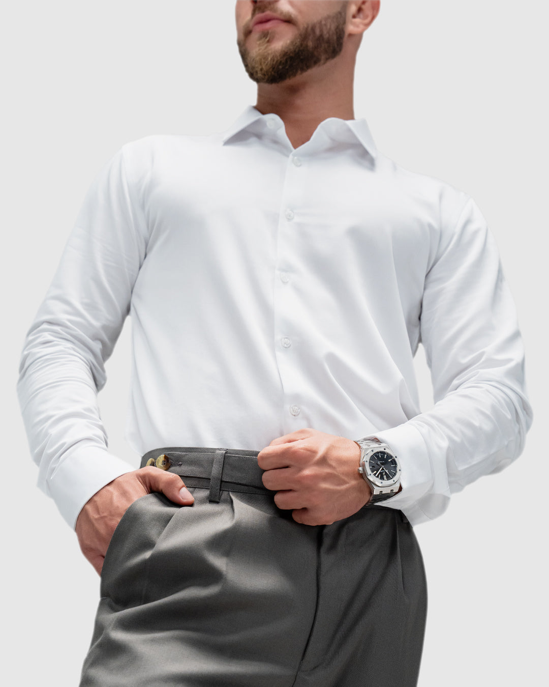 Men’s White Formal Dress Shirt