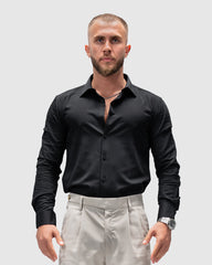 Men’s Black Formal Dress Shirt