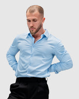 Men’s Sky Blue Formal Dress Shirt