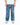 Men’s Washed Baggy Drawstring Denim Pants - Blue