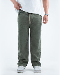 Men’s Washed Relaxed Fit Jeans - Green