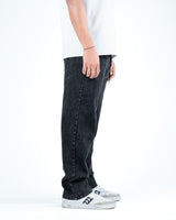 Men’s Washed Relaxed Fit Jeans - Black