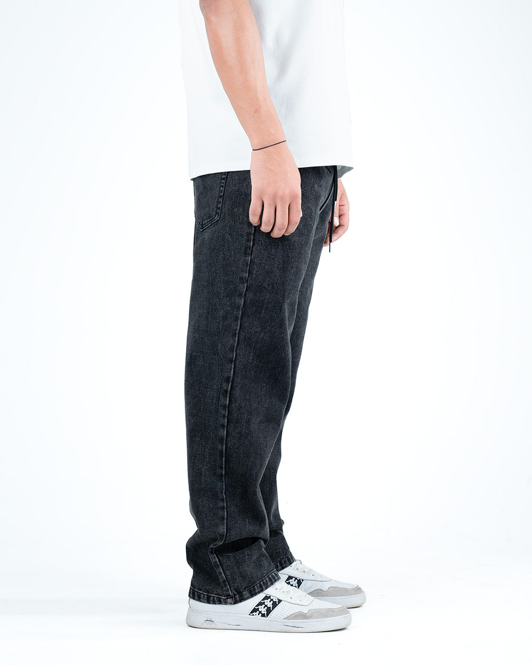 Men’s Washed Relaxed Fit Jeans - Black