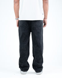 Men’s Washed Relaxed Fit Jeans - Black