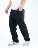 Men’s Washed Relaxed Fit Jeans - Black