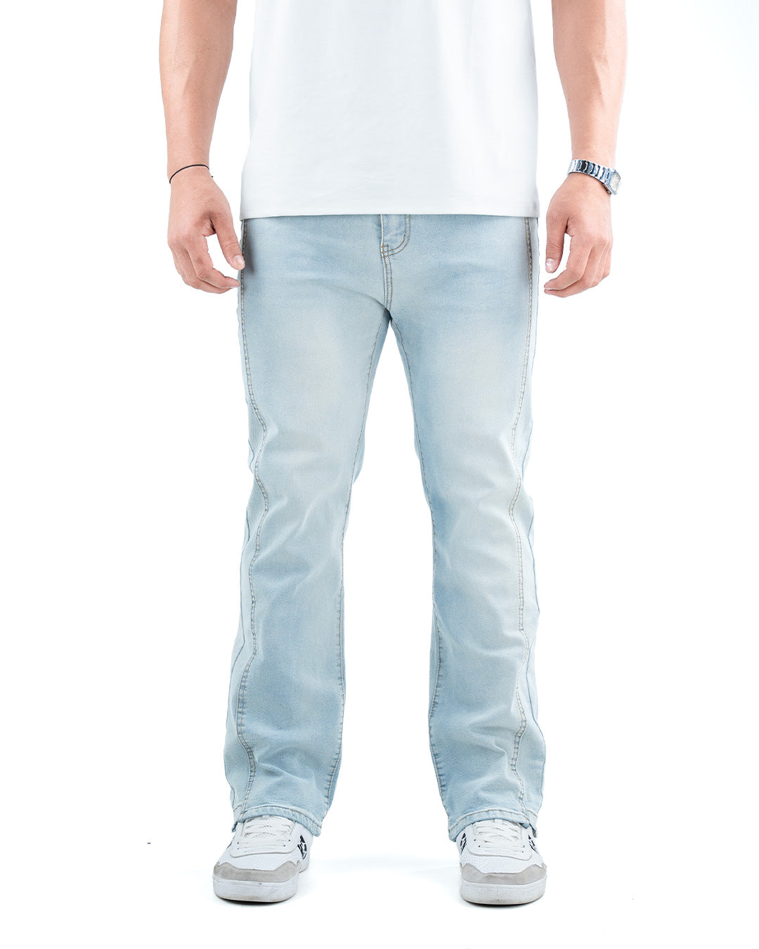 Men’s Classic Slim Straight Jeans - Blue Gray