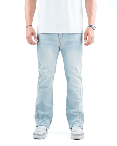 Men’s Classic Slim Straight Jeans - Blue Gray