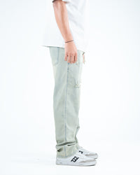 Men’s Distressed Relaxed-Fit Jeans - Pista
