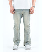 Men’s Washed Straight Jeans - Pista