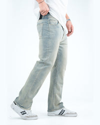 Men’s Washed Straight Jeans - Pista