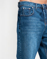 MEN’S CLASSIC BLUE STRAIGHT-LEG JEANS