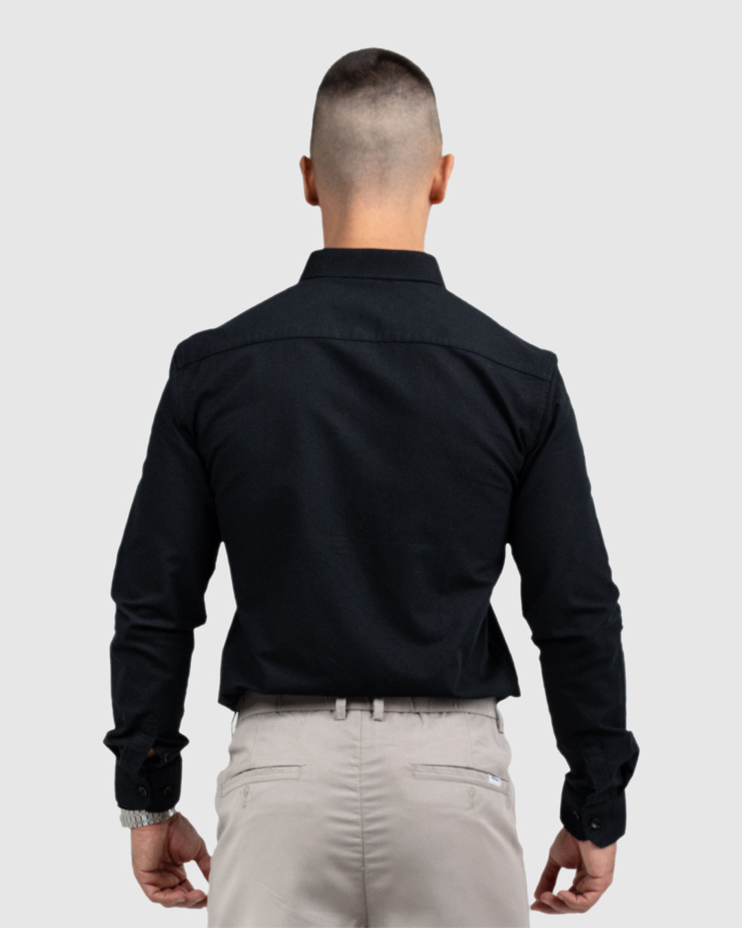 Men’s Black Oxford Button-Down Shirt