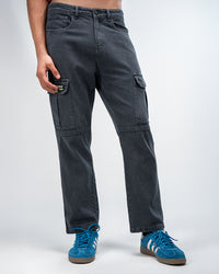 MEN’S BLACK CARGO JEANS