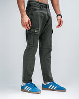 MEN’S OLIVE GREEN CARGO JEANS