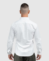 Men’s White Oxford Button-Down Shirt