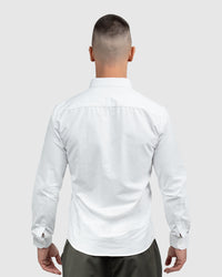 Men’s White Oxford Button-Down Shirt