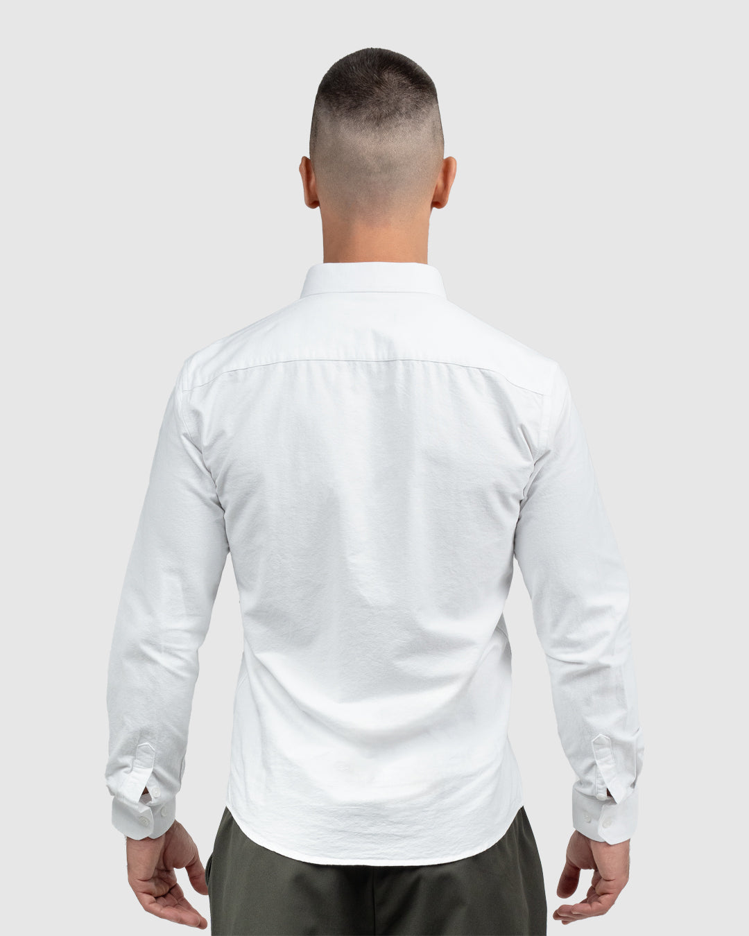 Men’s White Oxford Button-Down Shirt