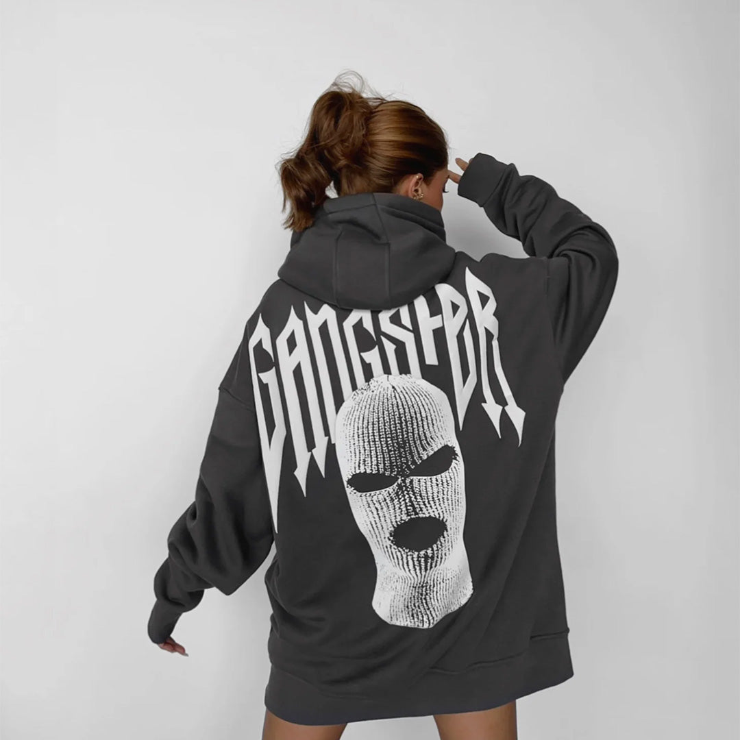 Oversize Gangster Hoodie - Gray