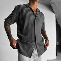 OVERSIZE STRUCTURED SHIRT - ANTHRACITE GRAY